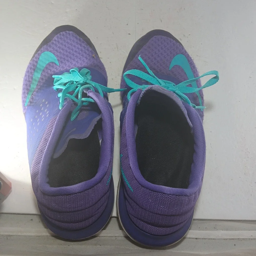 Nike Free 5.0 TR Fit 4 Size 9.5 Purple Teal Training Sneakers 684667-500